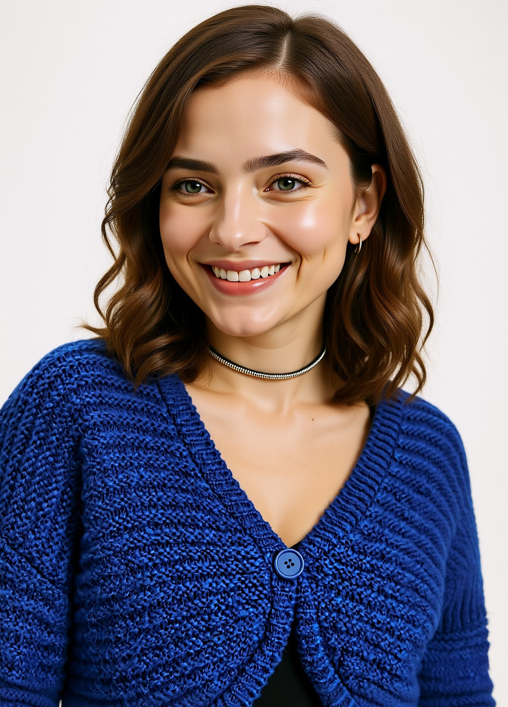 Синий демисезонный кардиган Reserved