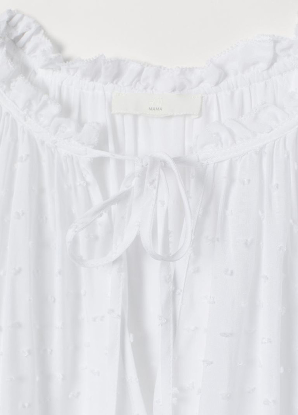 Белая летняя блуза для беременных H&M
