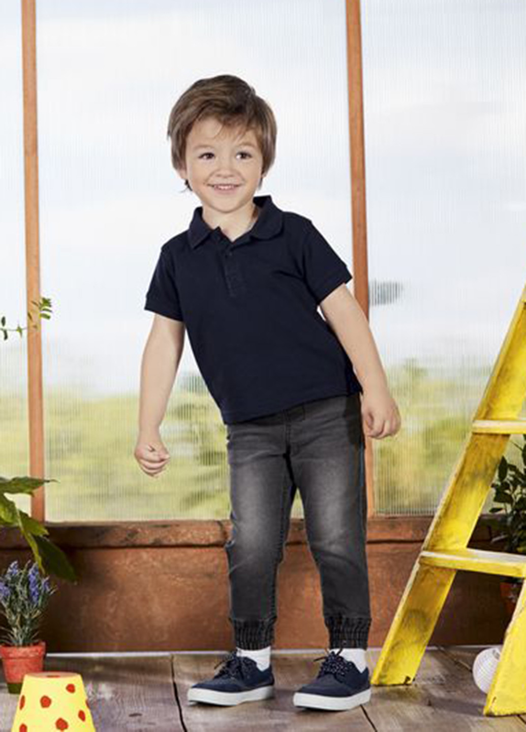 Цветная детская футболка-поло (2 шт.) для мальчика Lupilu