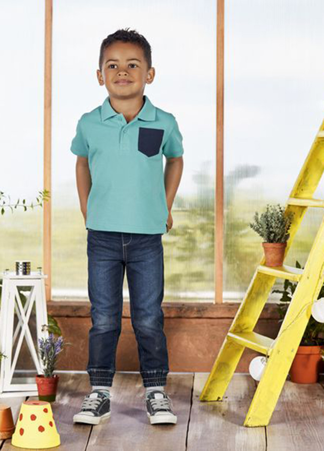Цветная детская футболка-поло (2 шт.) для мальчика Lupilu