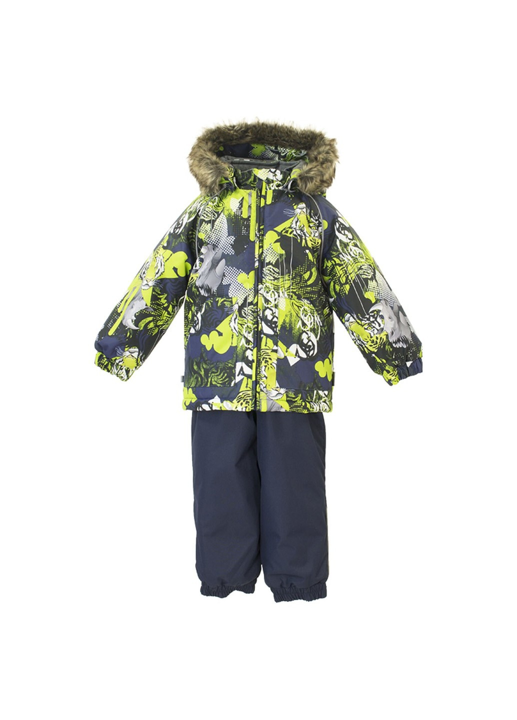 Лайм зимній комплект зимовий (куртка + напівкомбінезон) avery Huppa