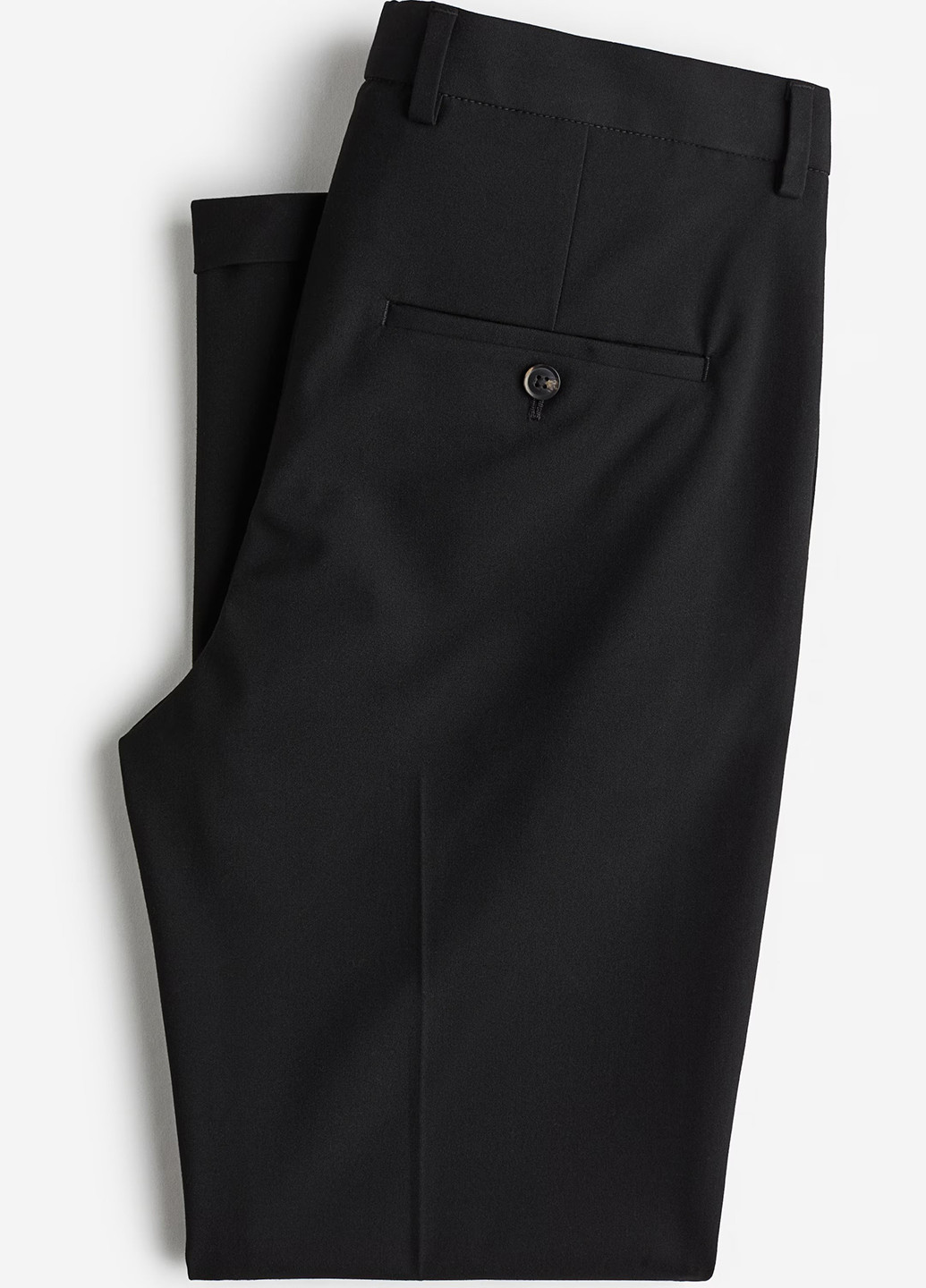 Черные классические, кэжуал демисезонные укороченные, классические, зауженные брюки H&M