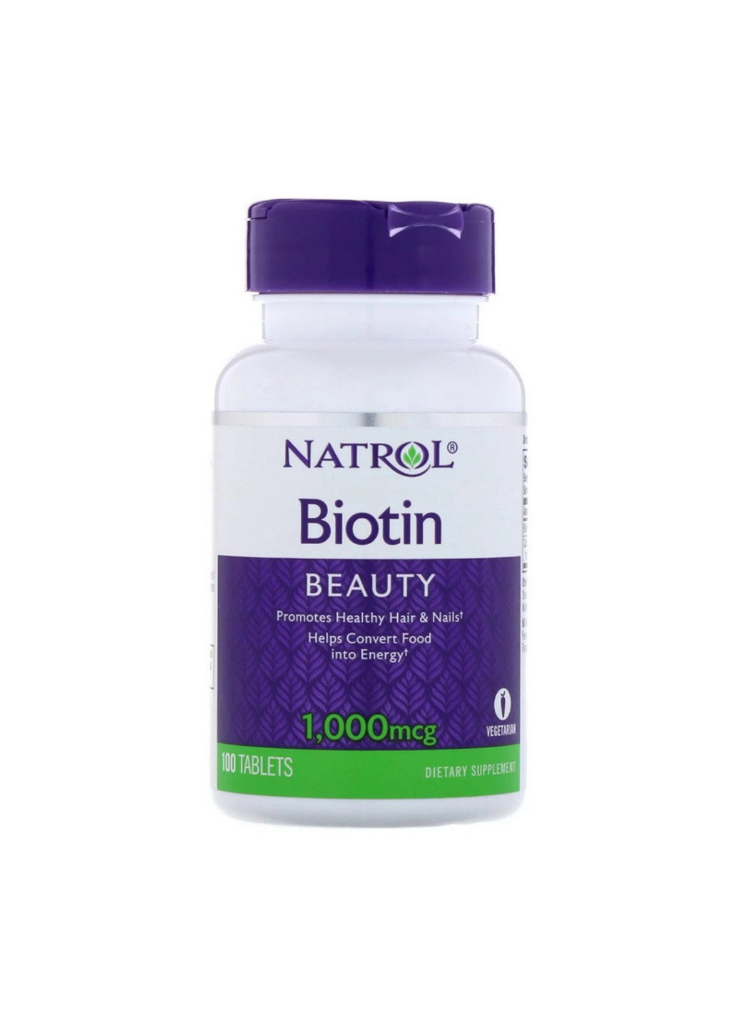 Биотин Biotin 1,000 mcg (100 таб) витамин б7 натрол Natrol (255407737)