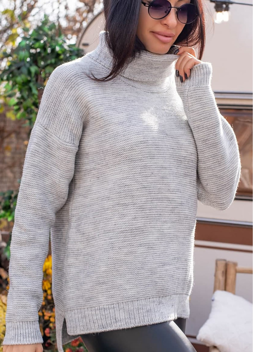 Сірий демісезонний светр "лінда" Anika