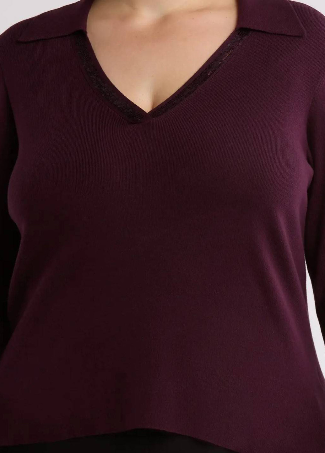 Темно-фиолетовый демисезонный пуловер пуловер Calvin Klein