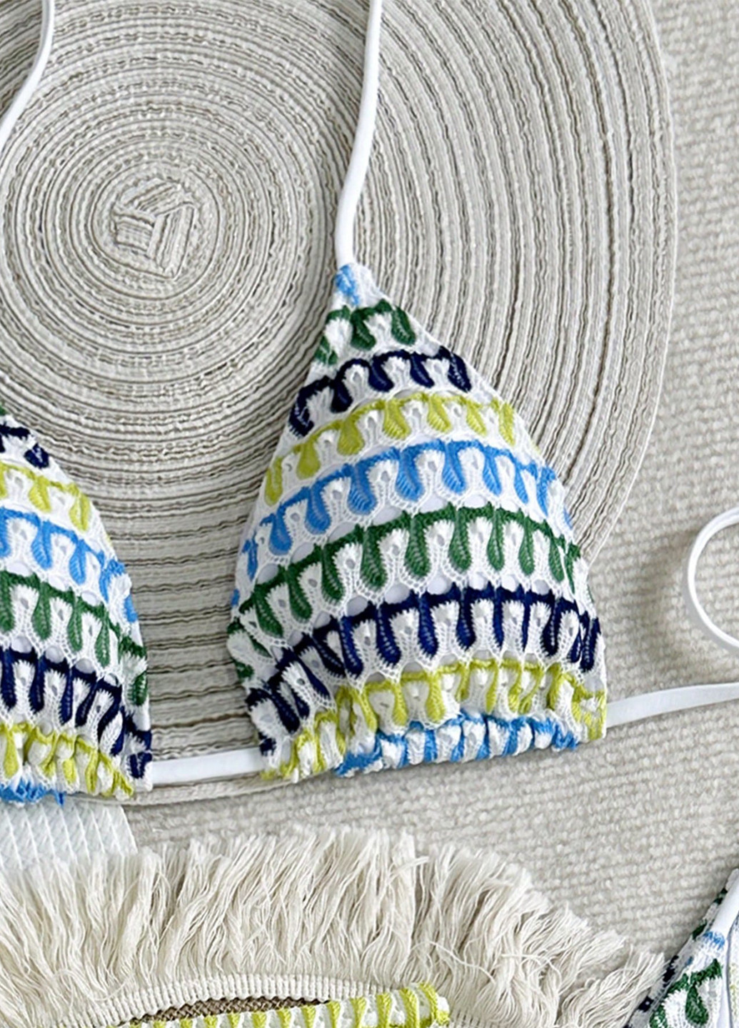 Комбінований літній купальник (бюст, трусики) роздільний SHEIN