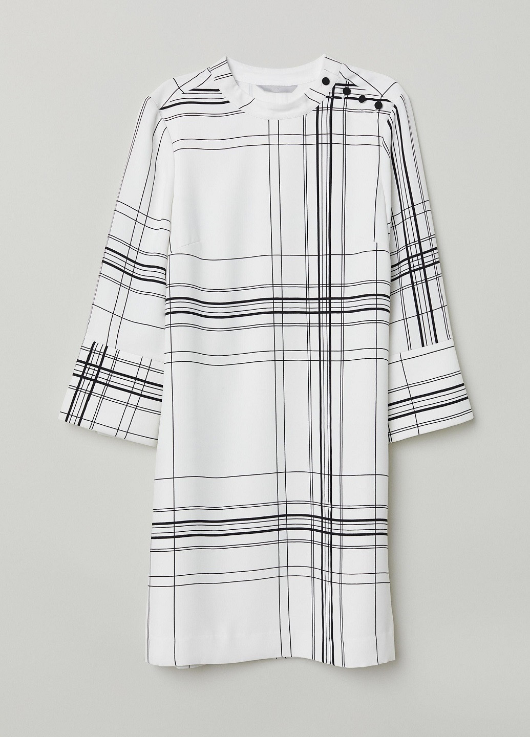 Білий кежуал сукня а-силует H&M з абстрактним візерунком