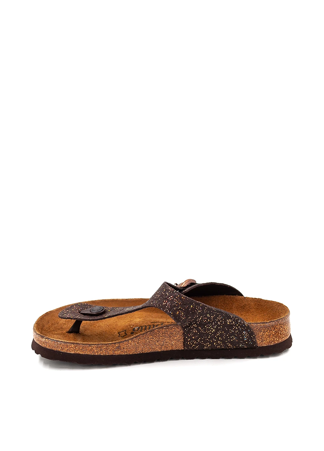 Коричневые кэжуал вьетнамки Birkenstock с тиснением