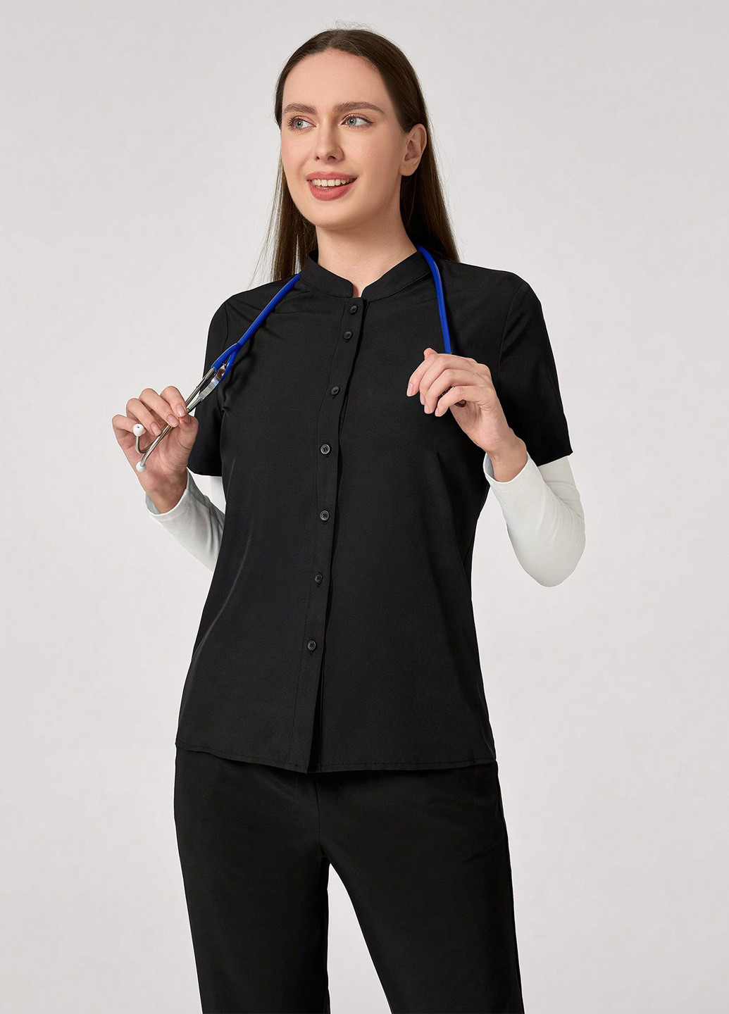 Чёрная блуза SHEIN