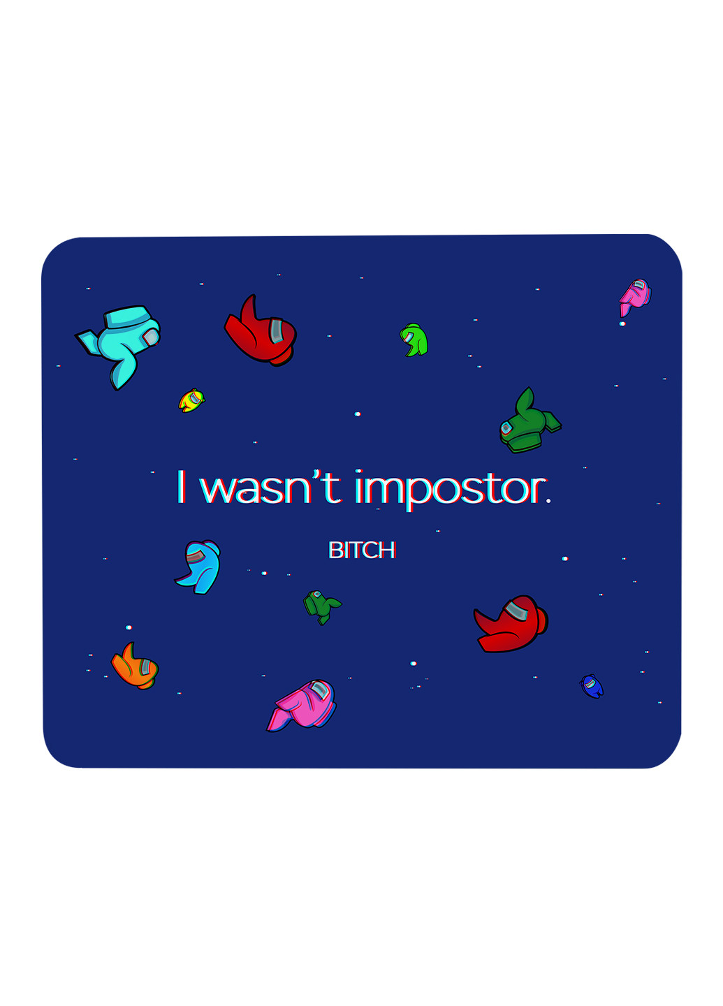 Килимок для мишки Я не був зрадником Амонг Ас (I wasn`t Impostor Among us) (25108-2428) 29х21 см MobiPrint (224437268)