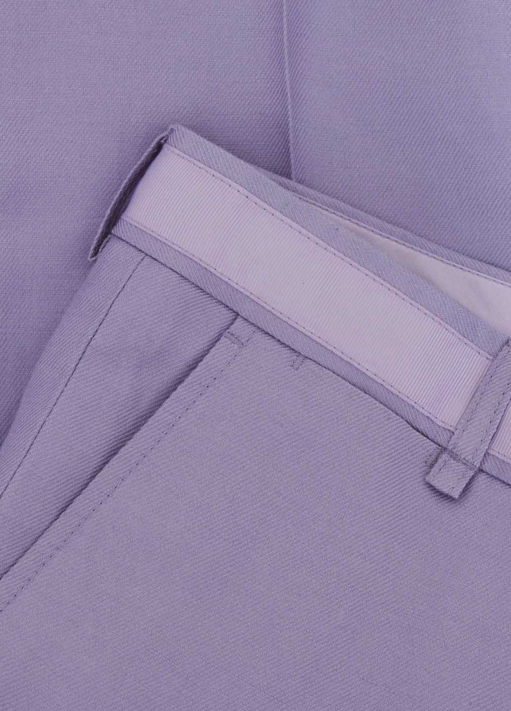 Светло-фиолетовые кэжуал летние зауженные брюки Oodji