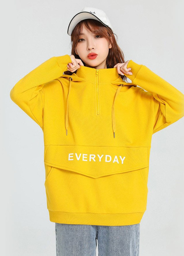 Худи женское Everyday, желтый Berni Fashion 56504 (231478416)