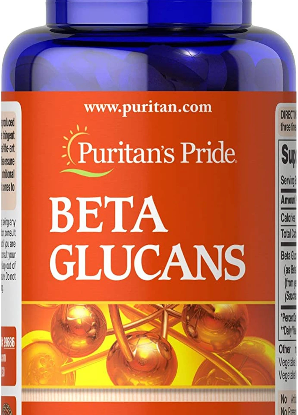 Бета-глюкан Puritan's Pride Beta Glucans 200 mg, 60 Caplets Puritans Pride (255022752)