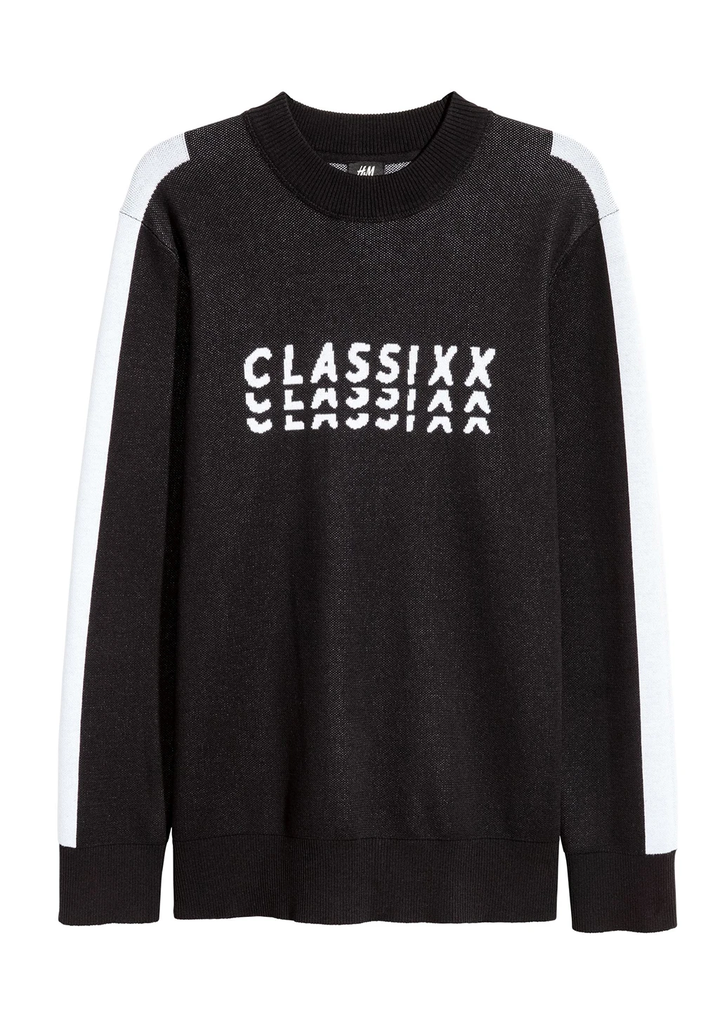Чорний світшот H&M напис без декору (232268635)