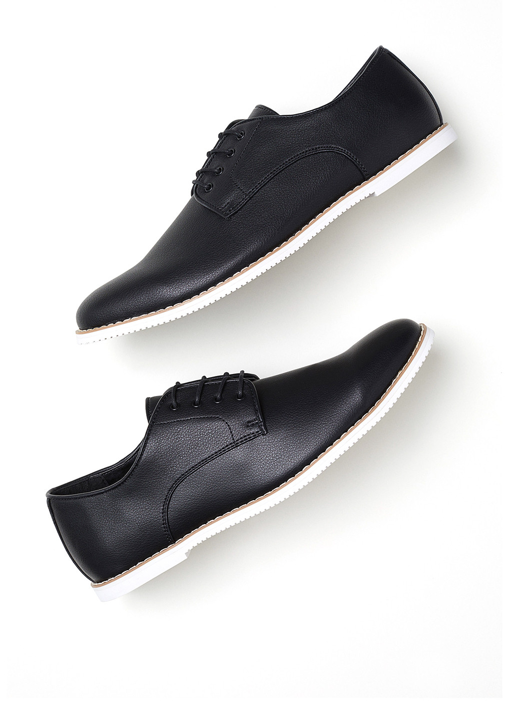 Черные кэжуал туфли H&M на шнурках
