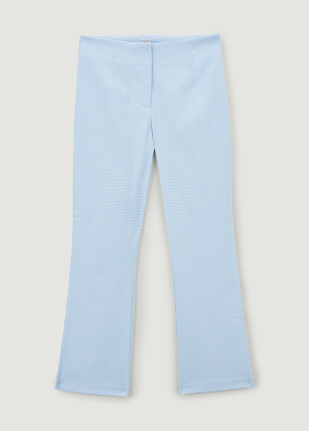 Светло-голубые кэжуал демисезонные клеш, укороченные брюки Pimkie