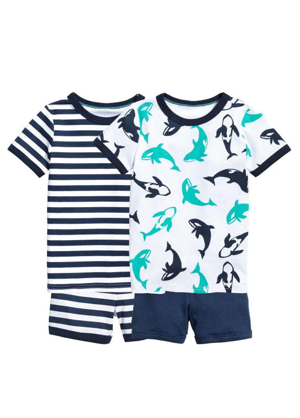 Белая всесезон пижама (2 шт,) H&M