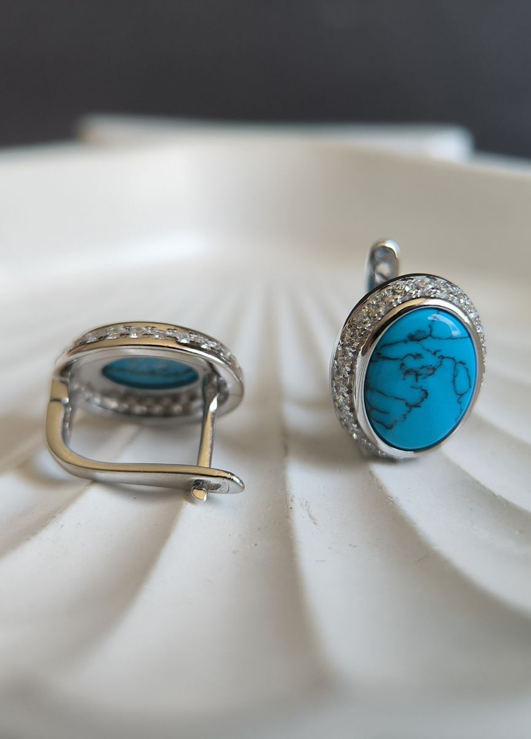 Сережки Silver Flame (350941329)