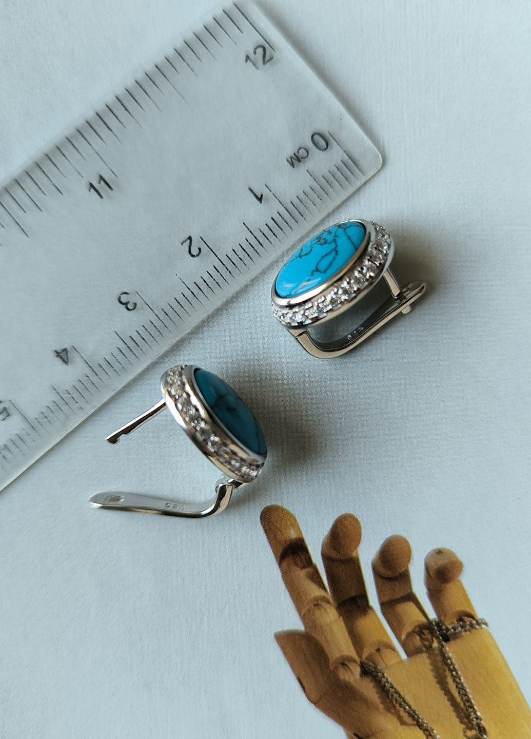 Сережки Silver Flame (350941329)