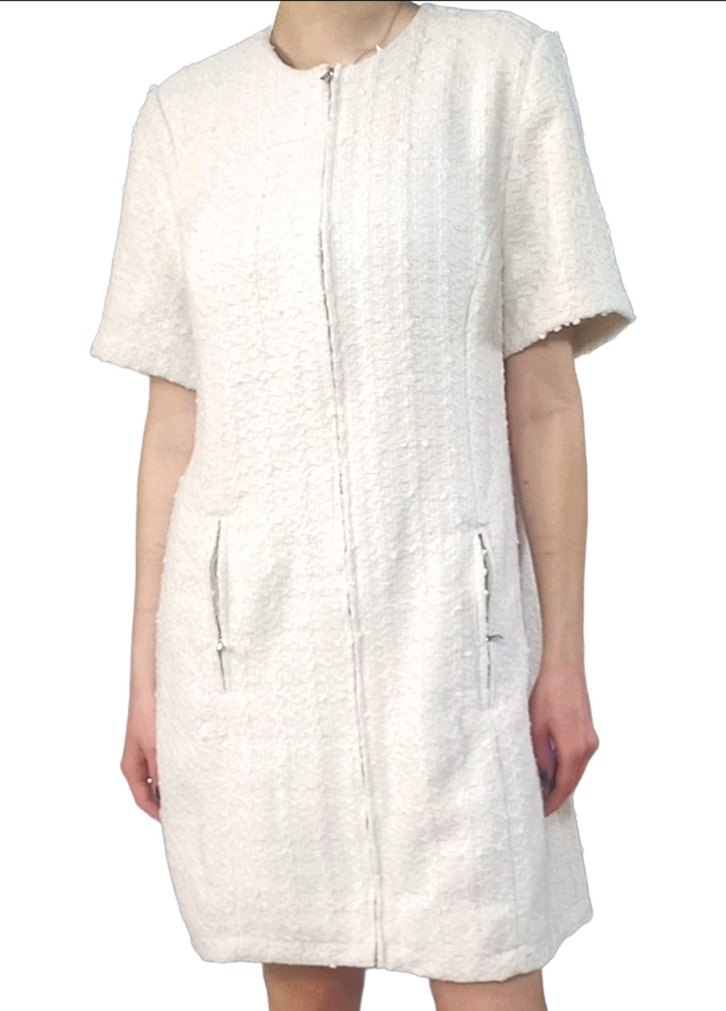 Кремова кежуал сукня сукня-жакет H&M однотонна