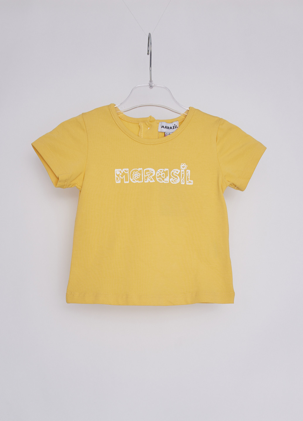 Желтая летняя футболка Marasil