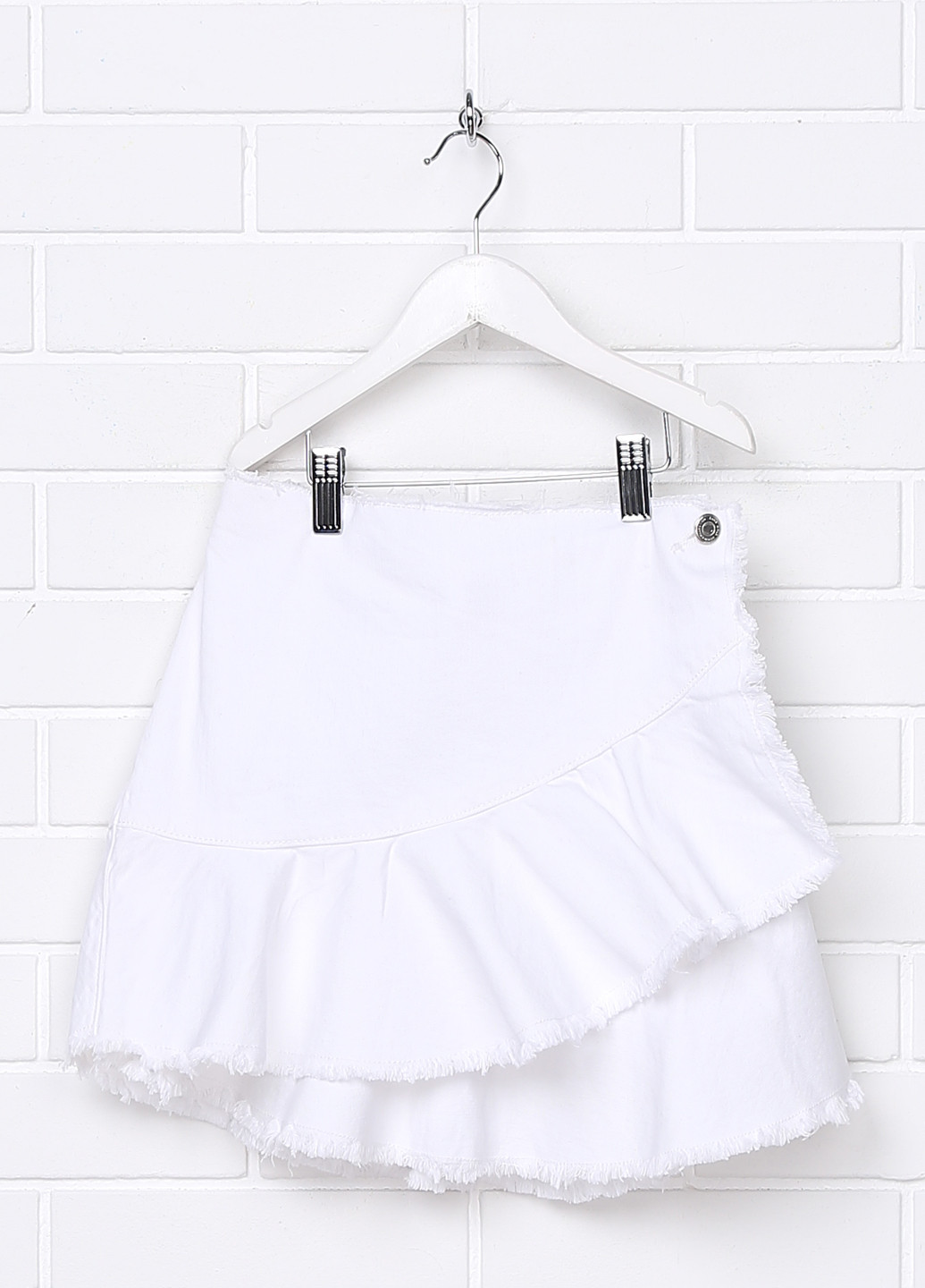 Белая джинсовая юбка Zara со средней талией