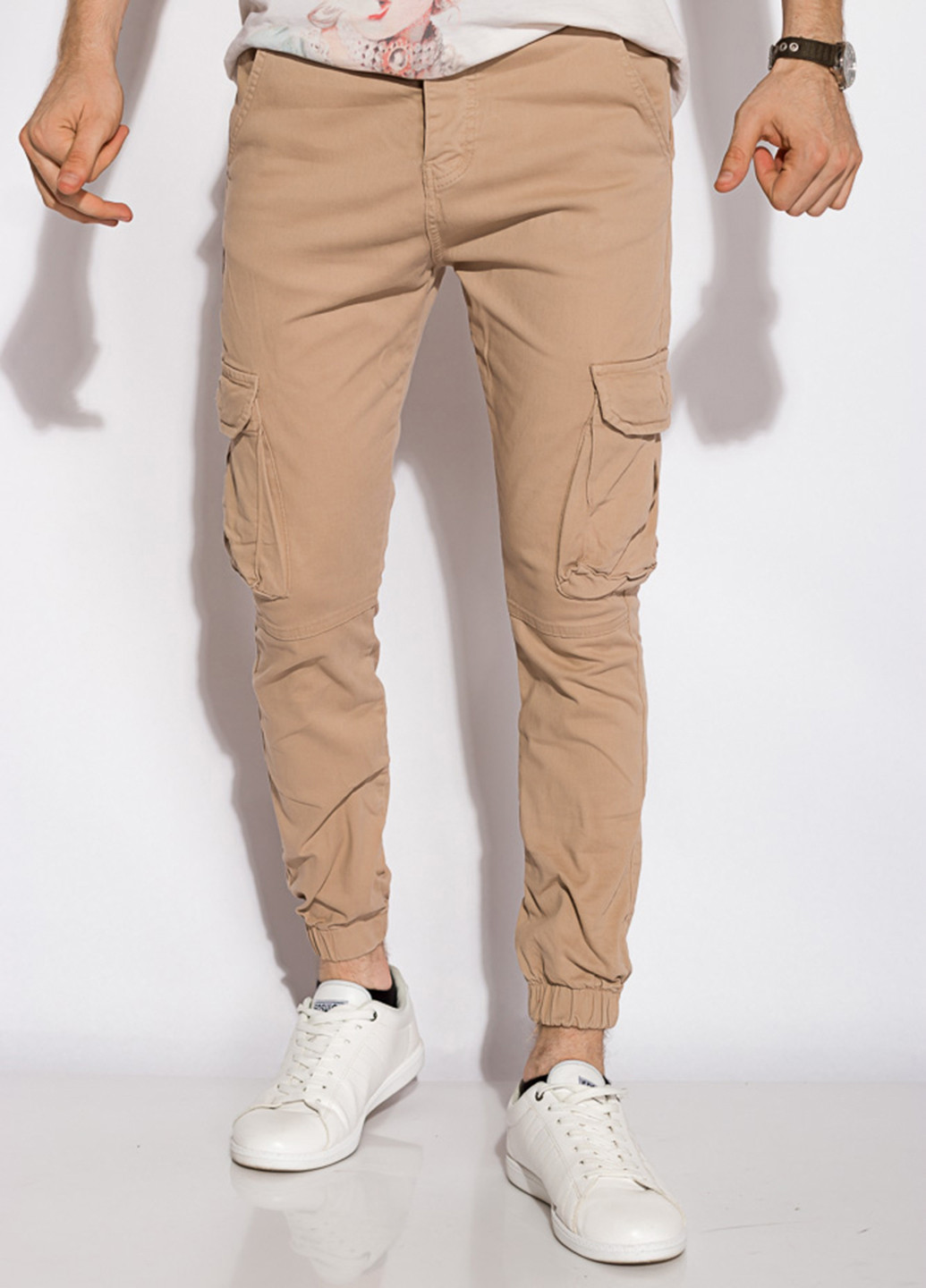 Песочные кэжуал демисезонные карго брюки Time of Style