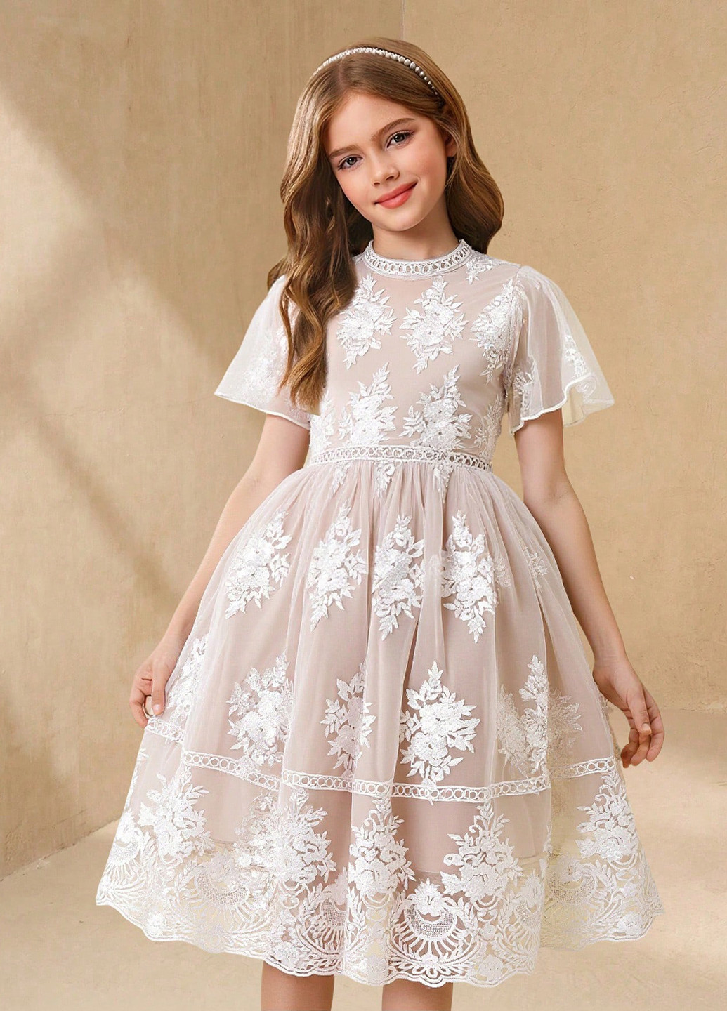 Бежева сукня SHEIN (365782597)