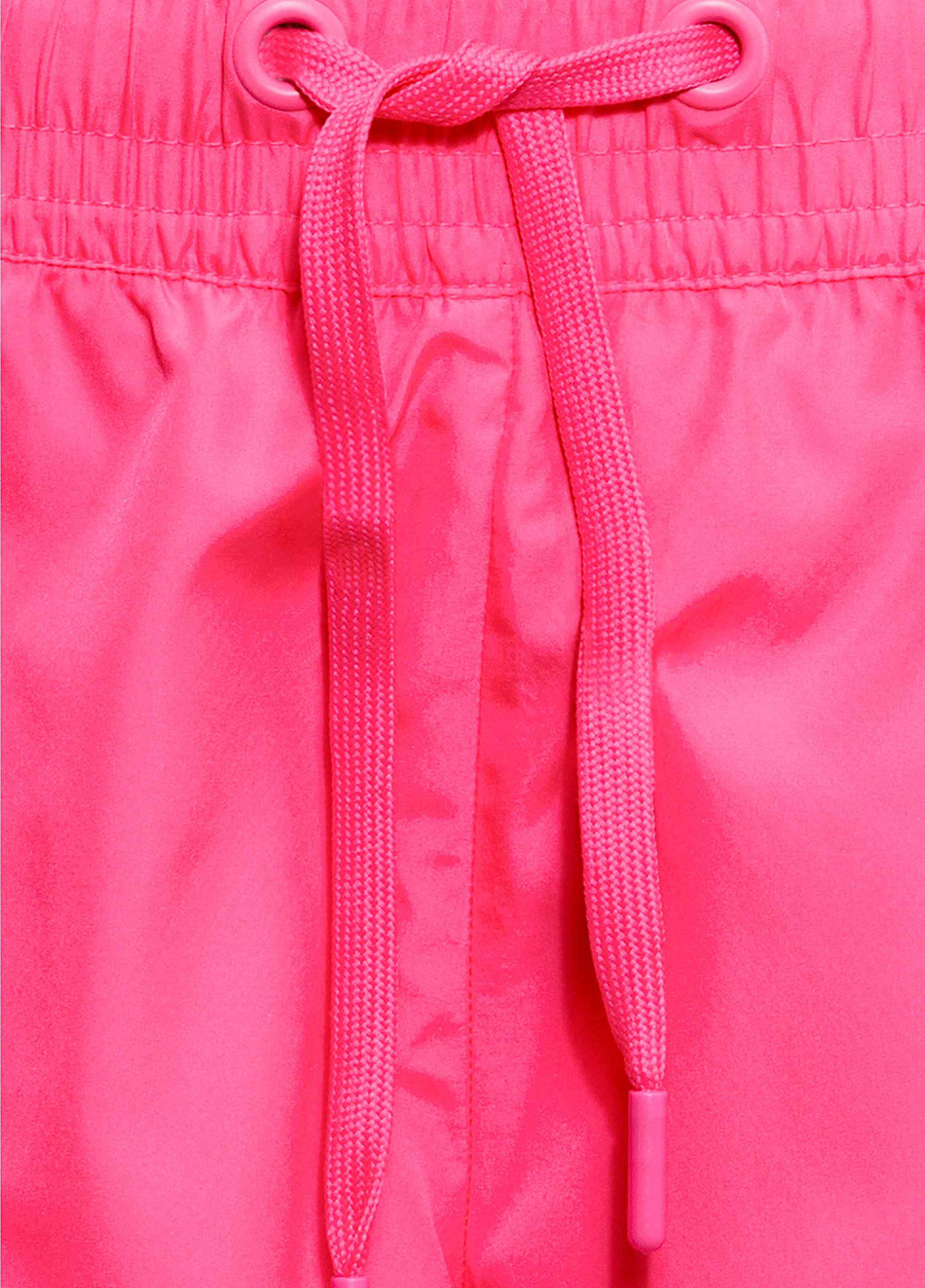 Шорты H&M однотонные розовые спортивные