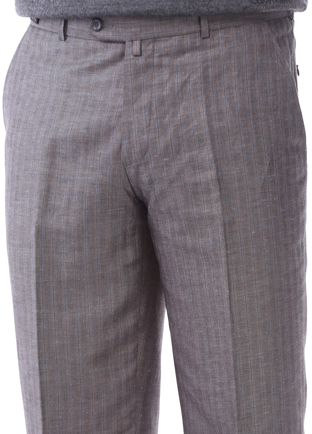 Серые классические демисезонные прямые брюки F.Lli Prada