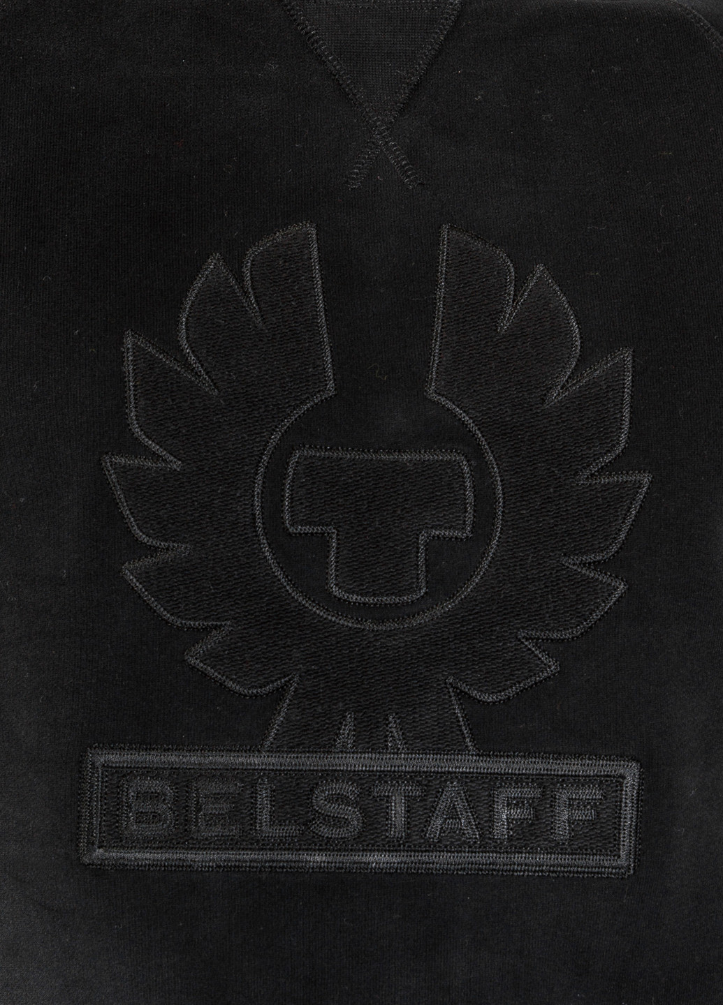 Свитшот Belstaff - Прямой крой однотонный черный кэжуал хлопок - (253389958)