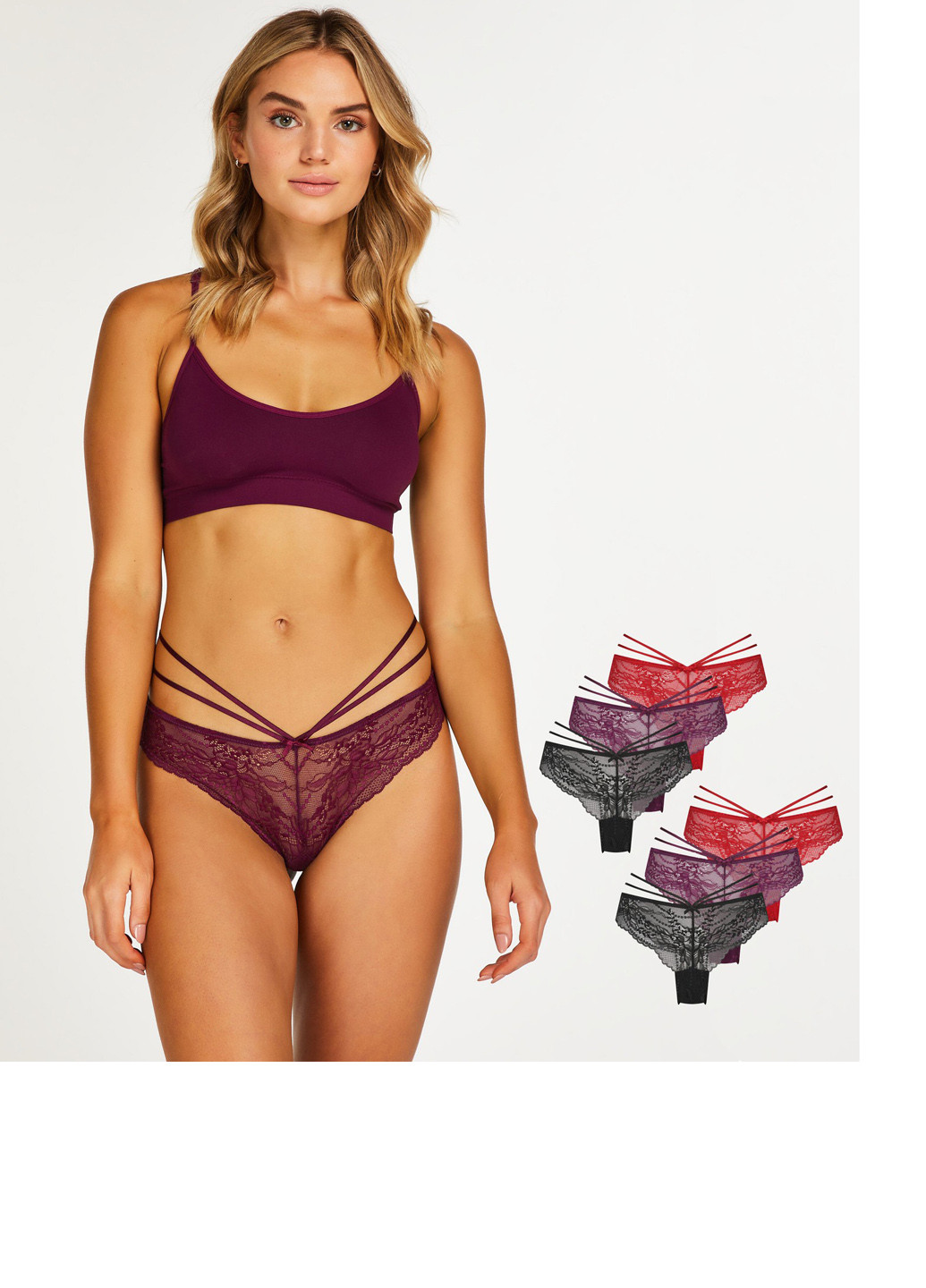 Трусики (3 шт.) Hunkemoller (339506203)