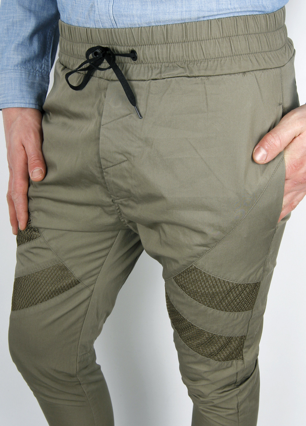 Хаки кэжуал демисезонные со средней талией брюки Antony Morato