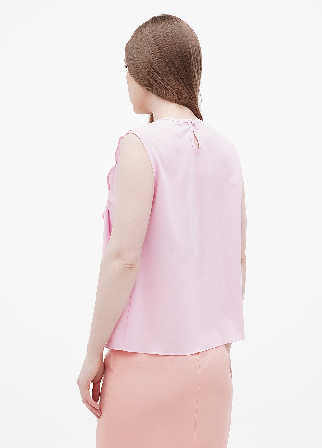 Светло-розовая блуза на запах Rebecca Tatti