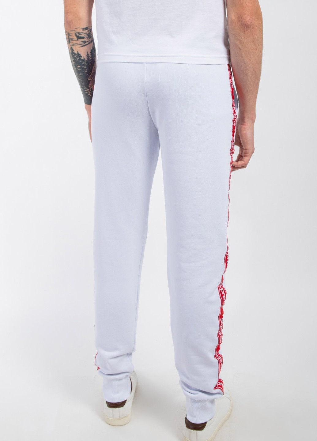 Белые демисезонные брюки Supreme Spain
