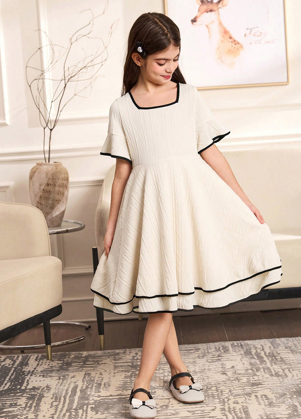 Бежевое платье SHEIN (366747659)