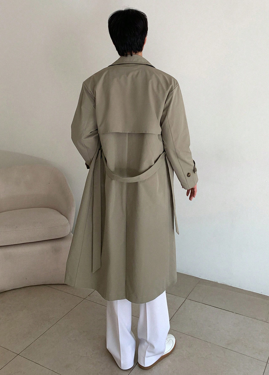 Плащ SHEIN тренчкот на гудзиках вільний (338187099)