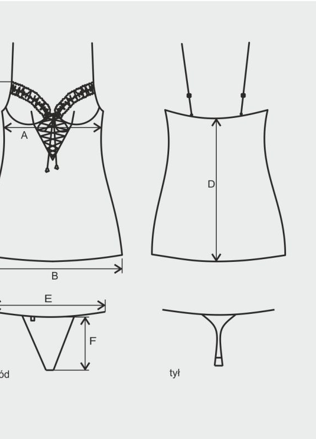 Червоний демісезонний еротичний ігровий костюм (сукня, стрінги) Obsessive