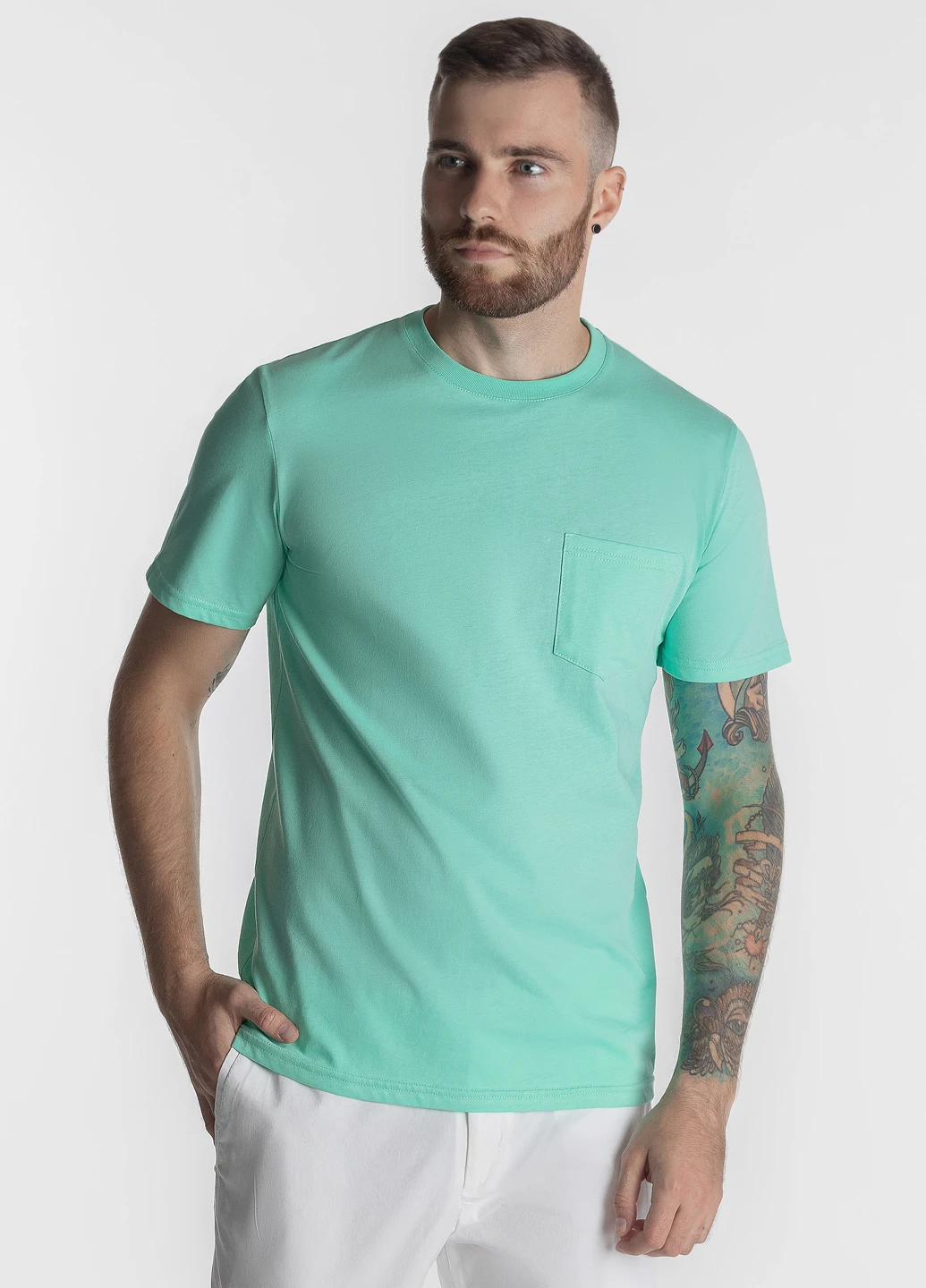 Зеленая футболка мужская Arber T-SHIRT P