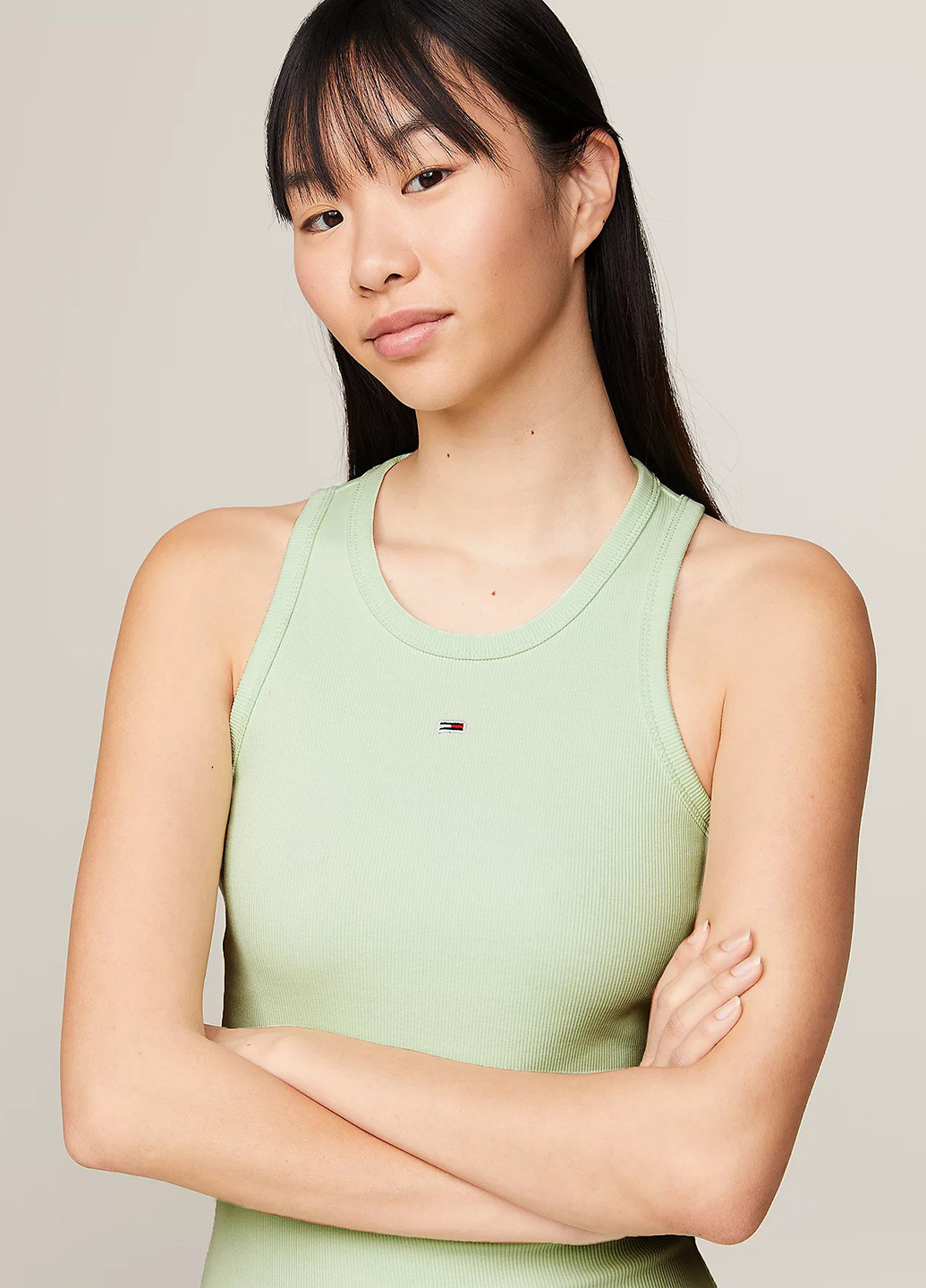 Салатова кежуал сукня сукня-майка Tommy Hilfiger однотонна