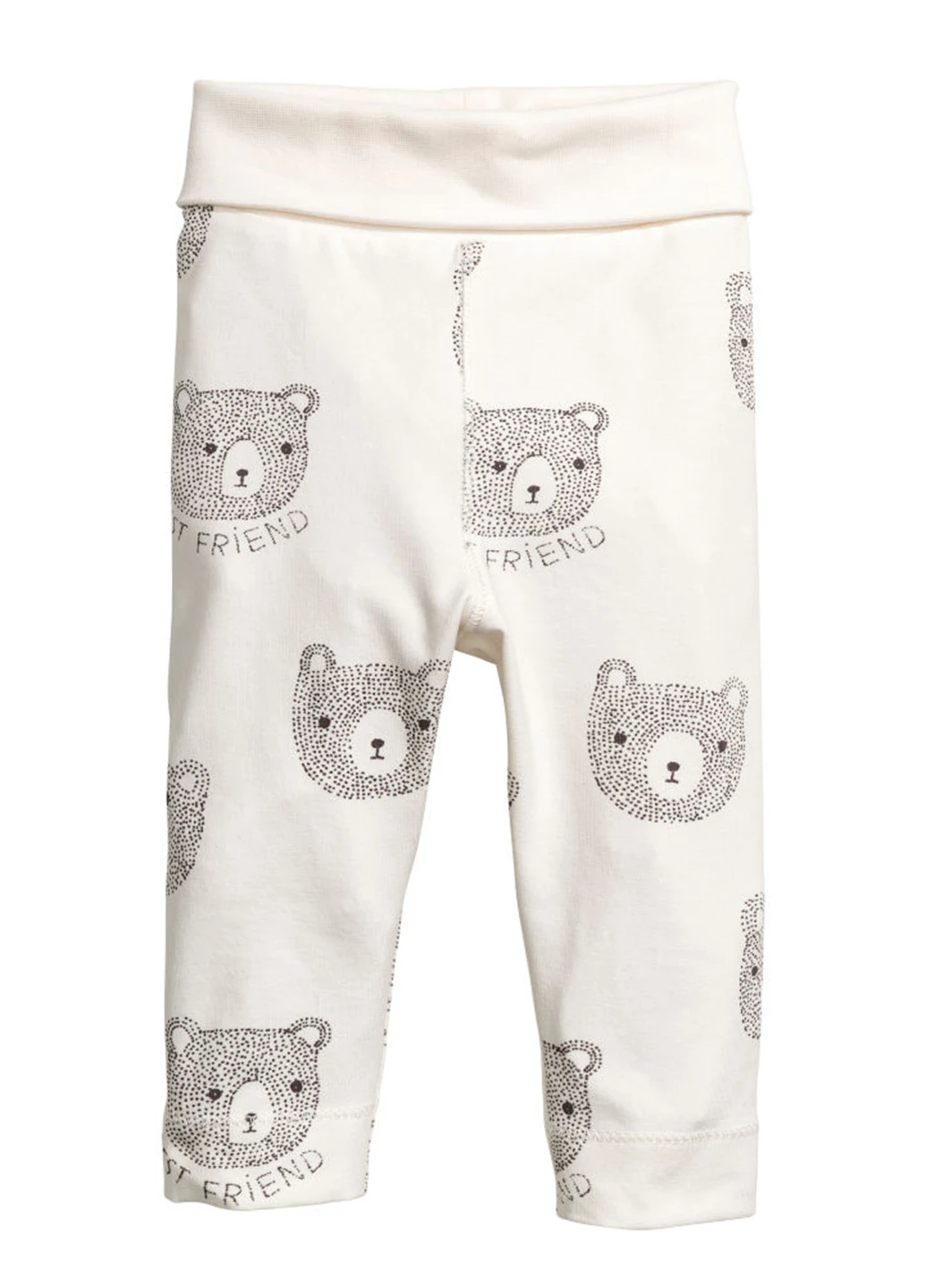 Белый демисезонный комплект (боди, брюки, шапка) H&M