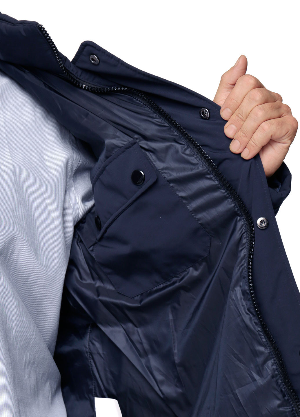 Синя зимня куртка зимова коротка Astoni FERRO