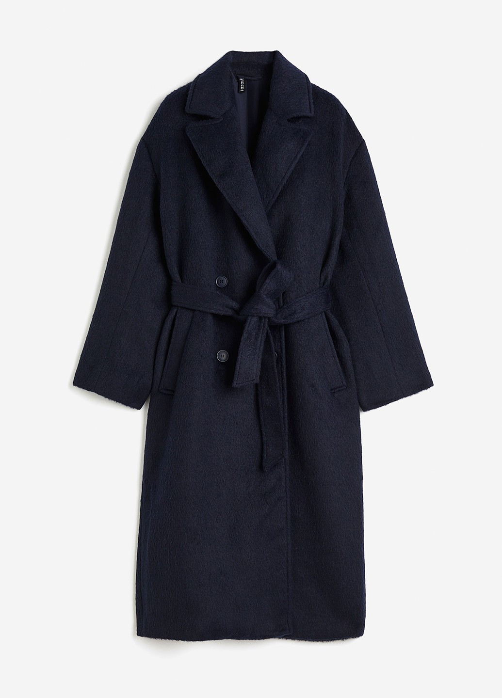 Темно-синє демісезонне Пальто двобортне H&M