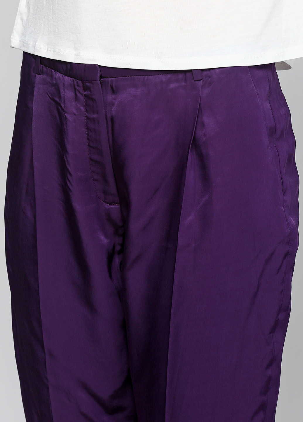 Фиолетовые кэжуал летние со средней талией брюки & Other Stories