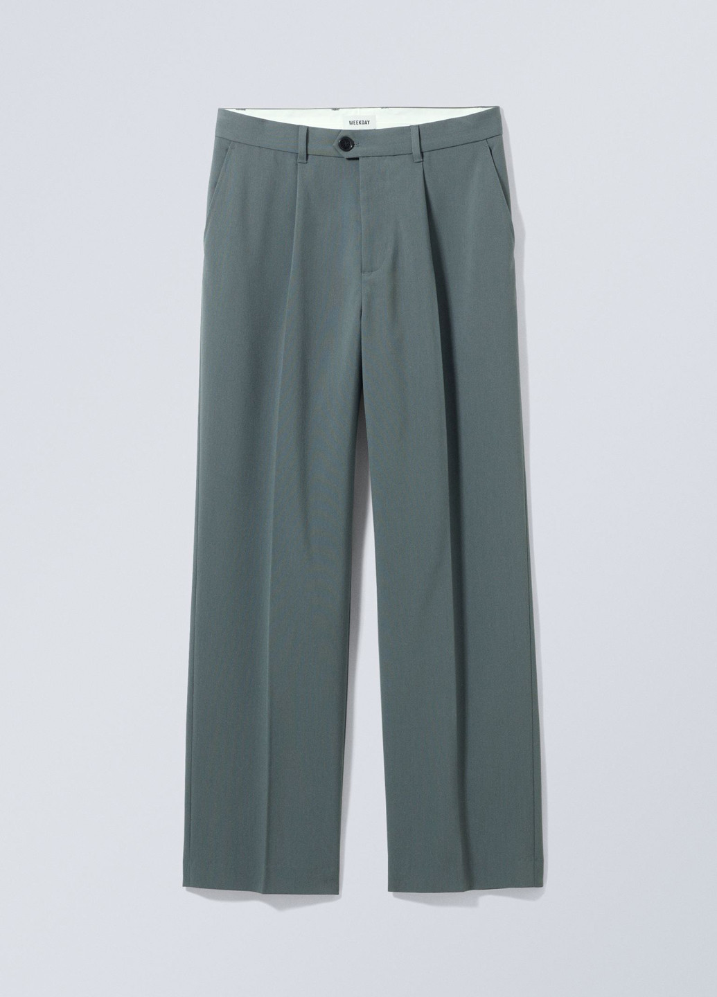 Серые кэжуал, классические демисезонные классические брюки Weekday