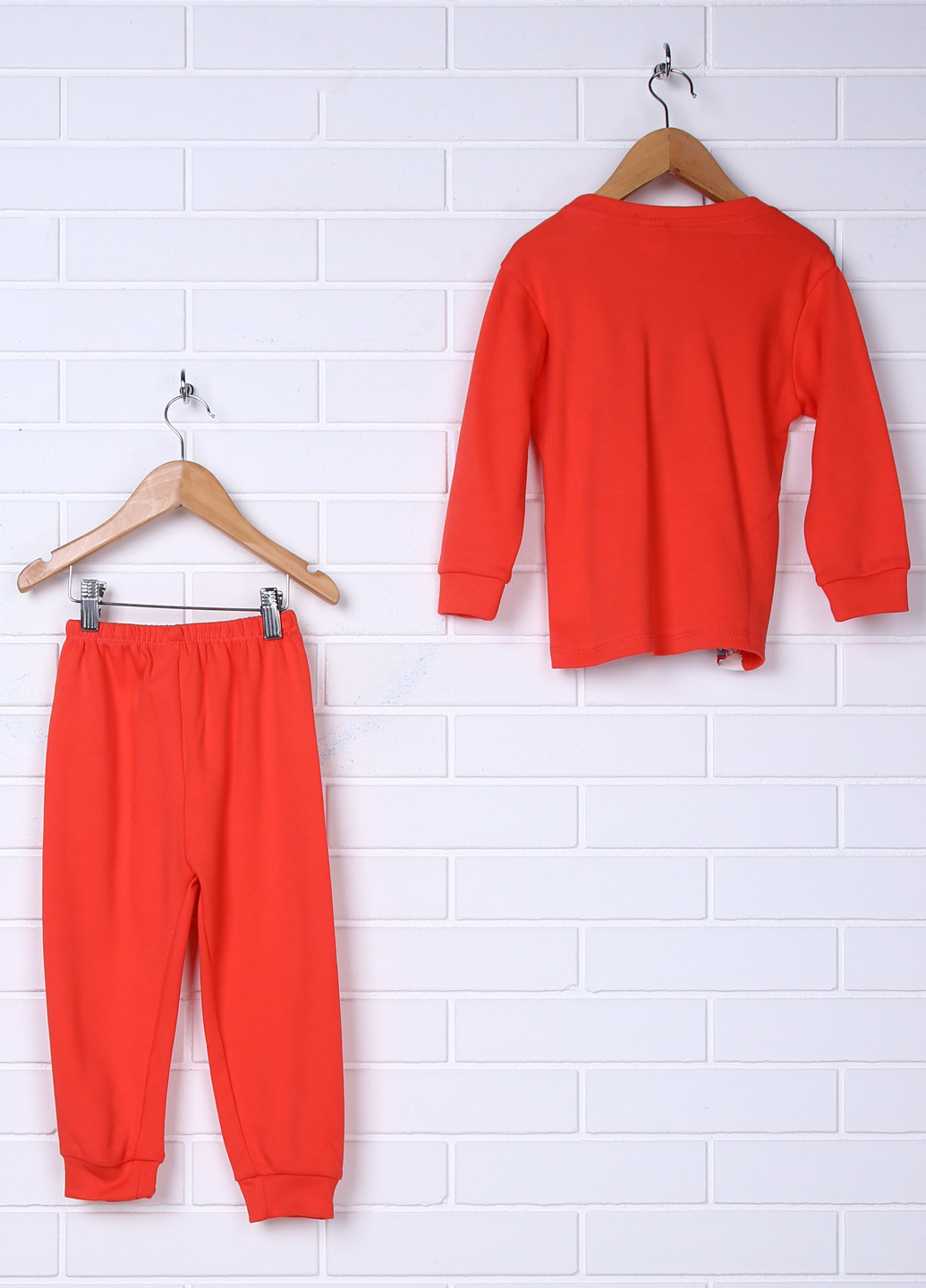 Червона всесезон піжама (кофта, штани) Moni