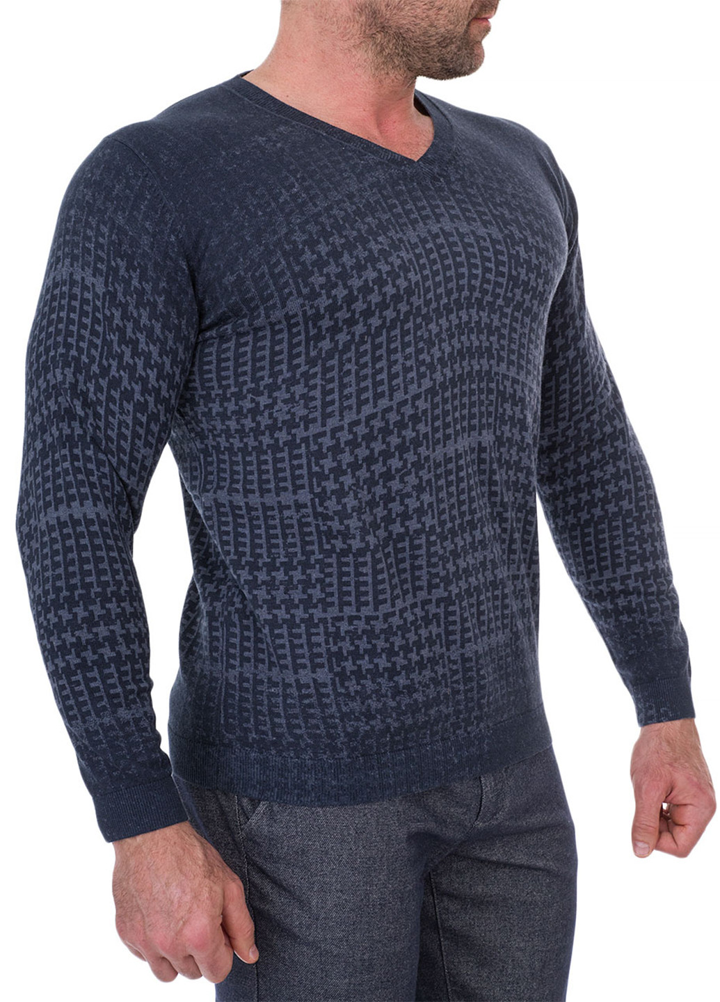 Темно-синий демисезонный пуловер пуловер Kitaro
