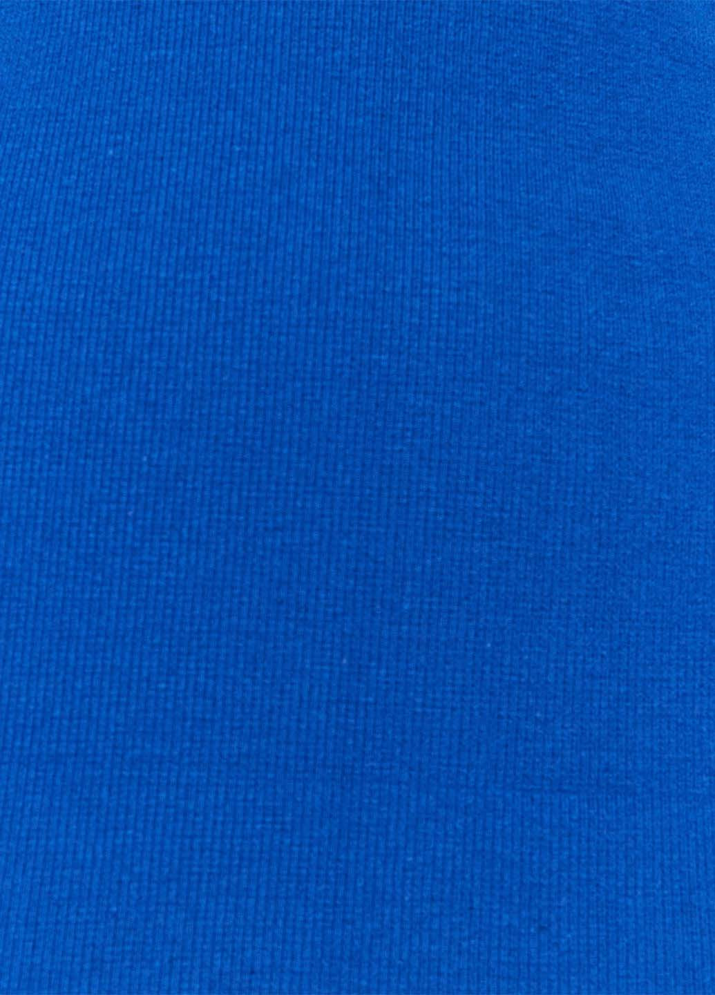 Синя кежуал сукня сукня-футболка, силуетна Trendyol однотонна