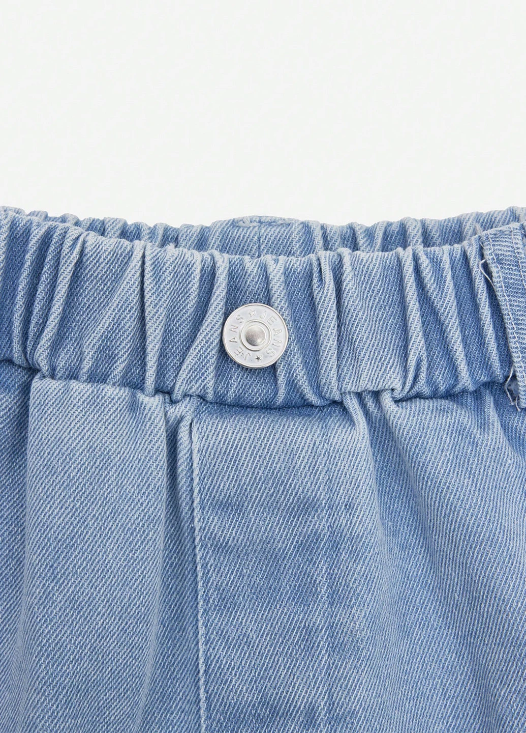 Синие летние каррот фит джинсы SHEIN