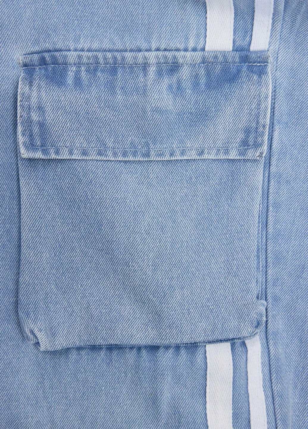 Синие летние каррот фит джинсы SHEIN